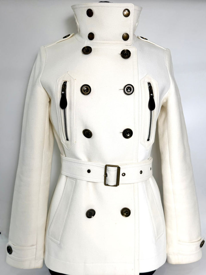 BURBERRY WILFORD DOUBLE BREASTED WOOL COAT