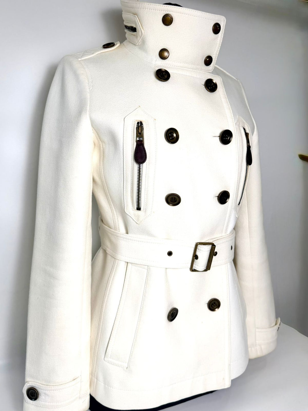 BURBERRY WILFORD DOUBLE BREASTED WOOL COAT