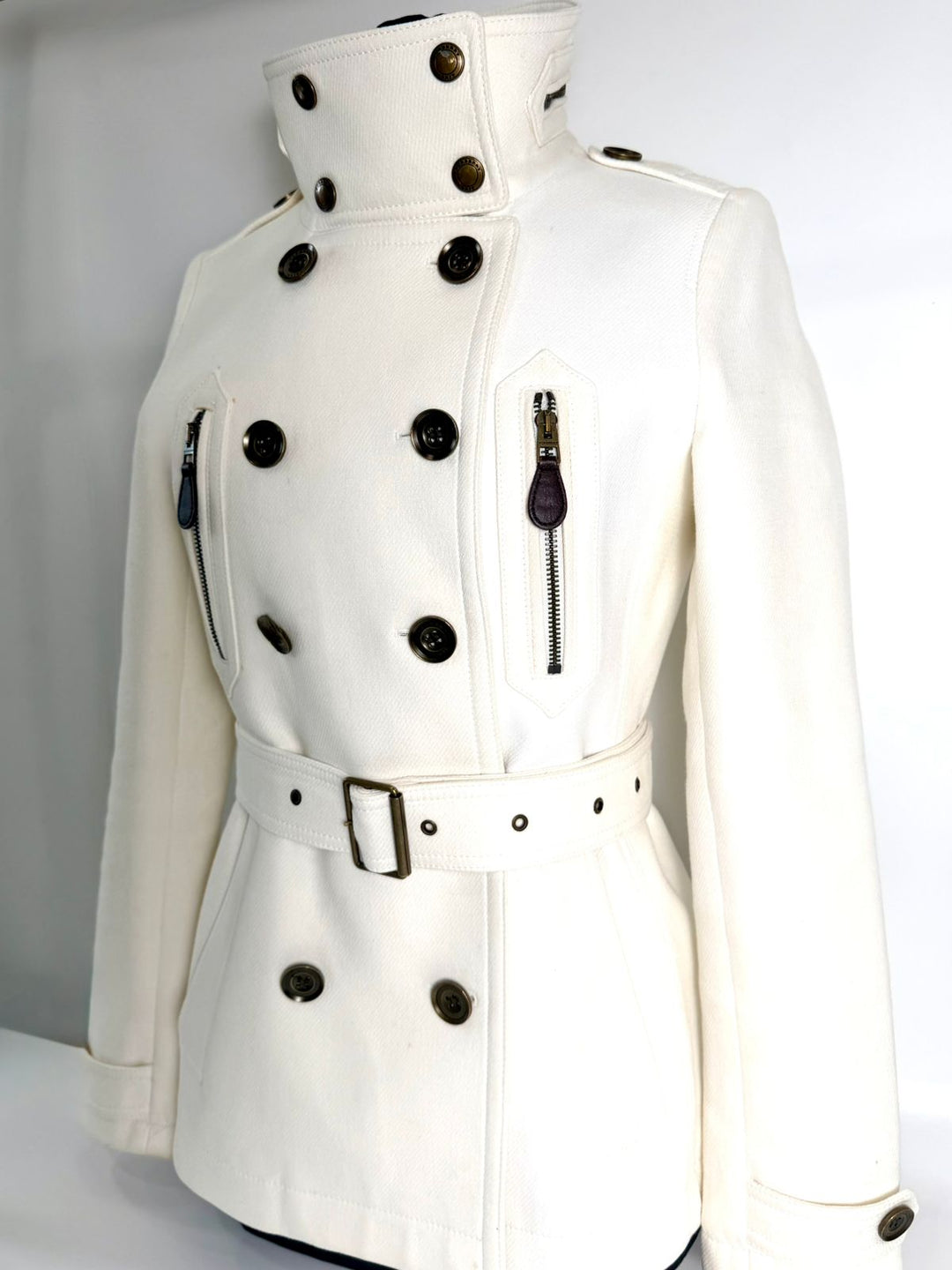 BURBERRY WILFORD DOUBLE BREASTED WOOL COAT