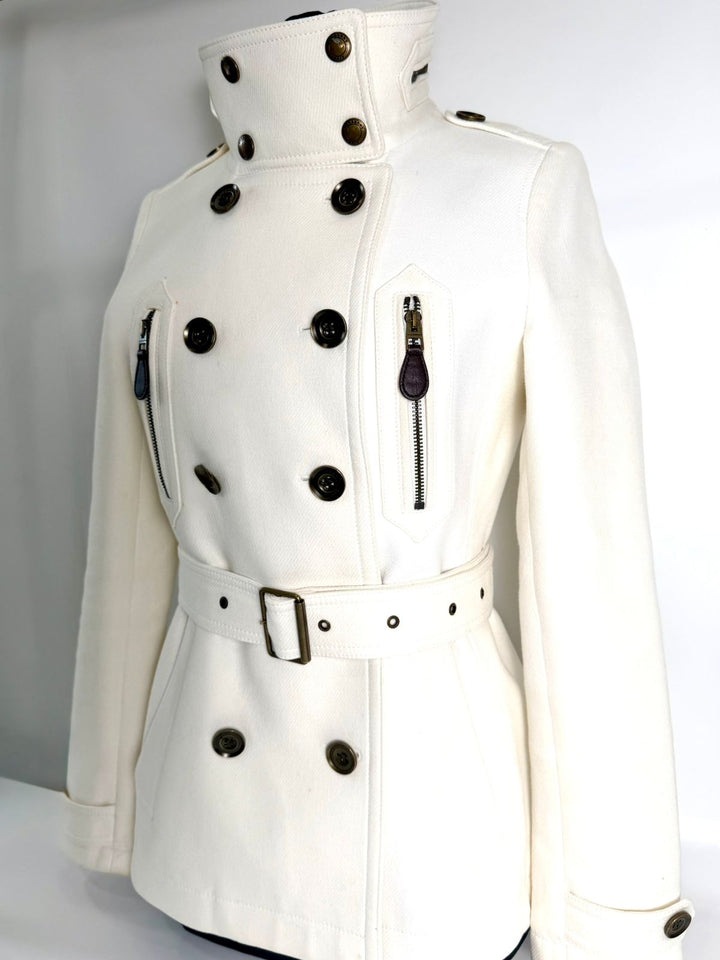 BURBERRY WILFORD DOUBLE BREASTED WOOL COAT