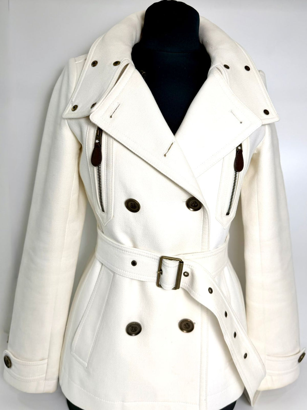 BURBERRY WILFORD DOUBLE BREASTED WOOL COAT