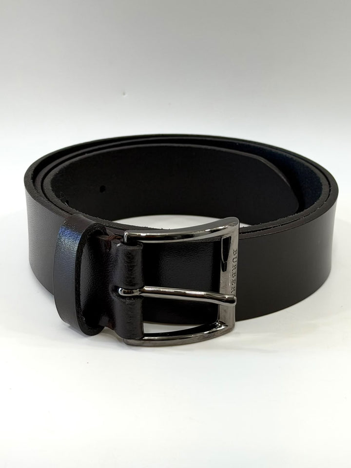 BURBERRY BROWN LEATHER BELT