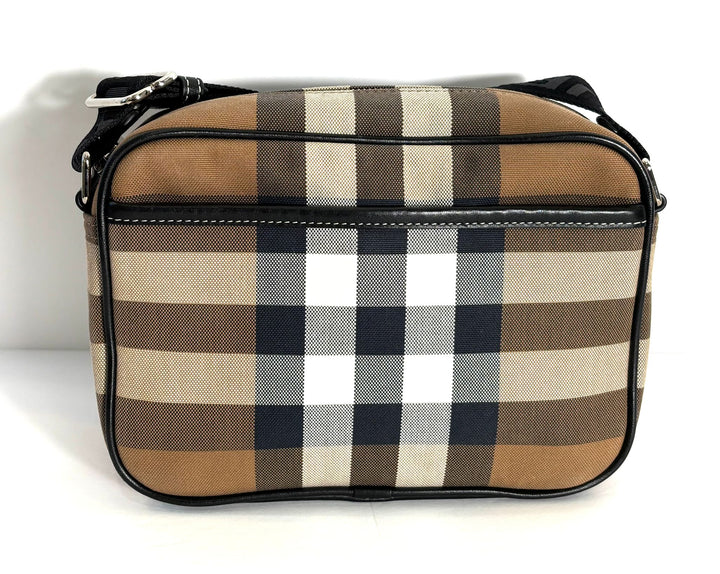 BURBERRY VINTAGE CHECK-CANVAS CROSSBODY BAG
