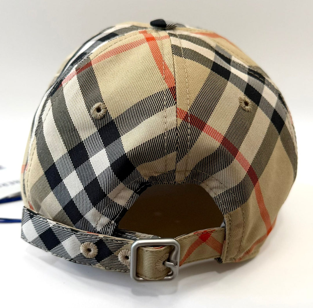 BURBERRY EKD CHECK BASEBALL HAT