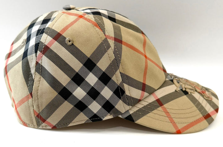 BURBERRY EKD CHECK BASEBALL HAT