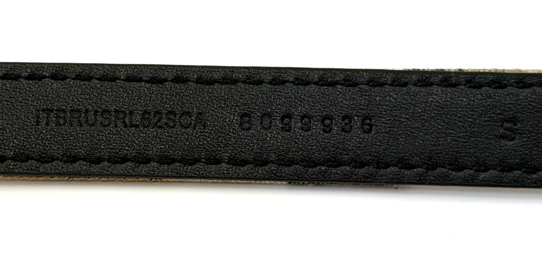 BURBERRY CHECK B LINE BUCKLE BELT