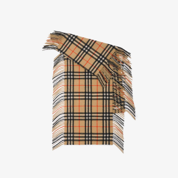 BURBERRY CHECK CASHMERE HAPPY SCARF