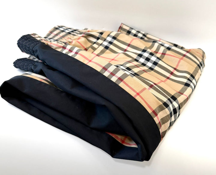 BURBERRY LOUANE CHECK SIDE STRIPE STRETCH COTTON PANTS