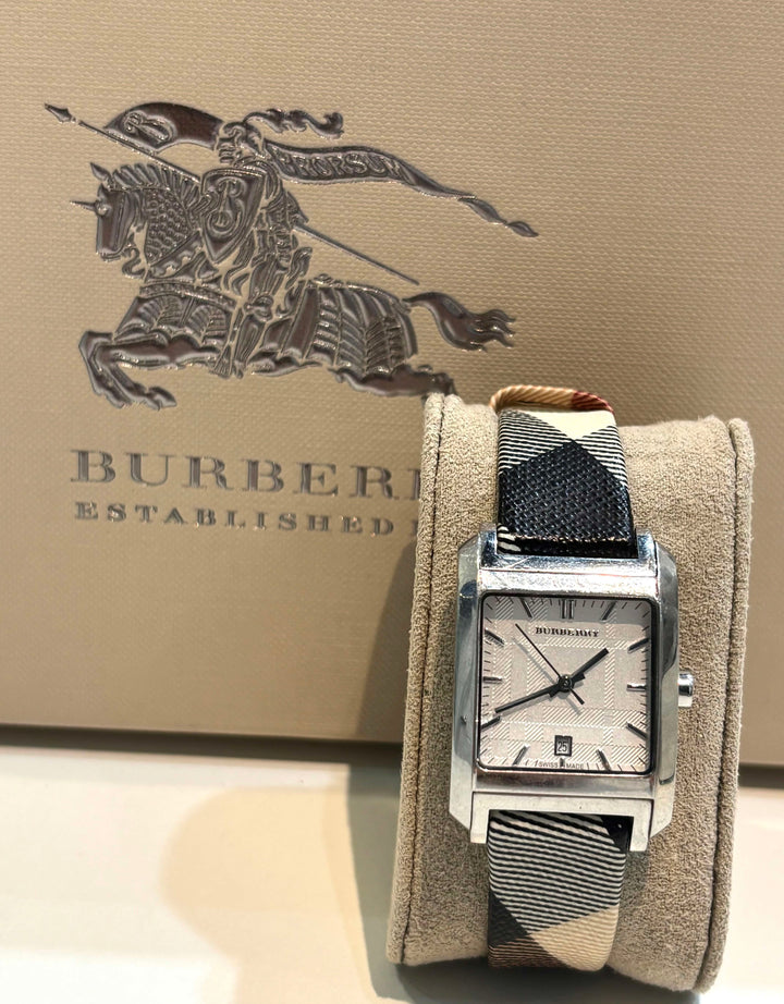 BURBERRY NOVA CHECK PLAID STRAP LADIES WATCH