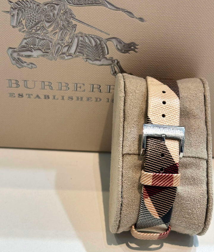 BURBERRY NOVA CHECK PLAID STRAP LADIES WATCH