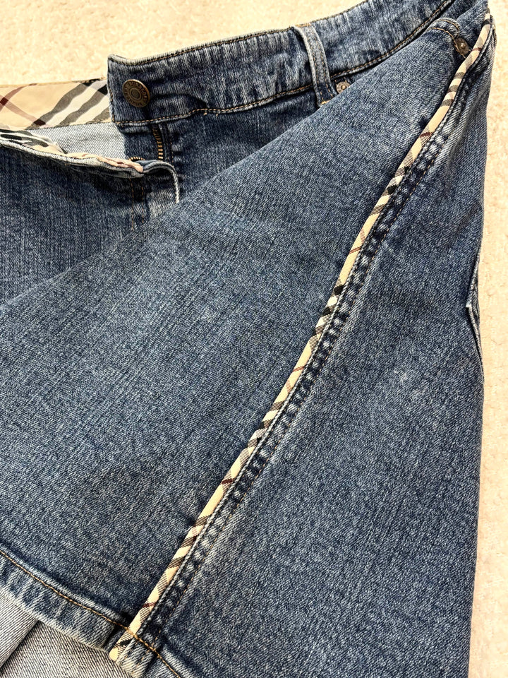 BURBERRY DENIM MINI SKIRT