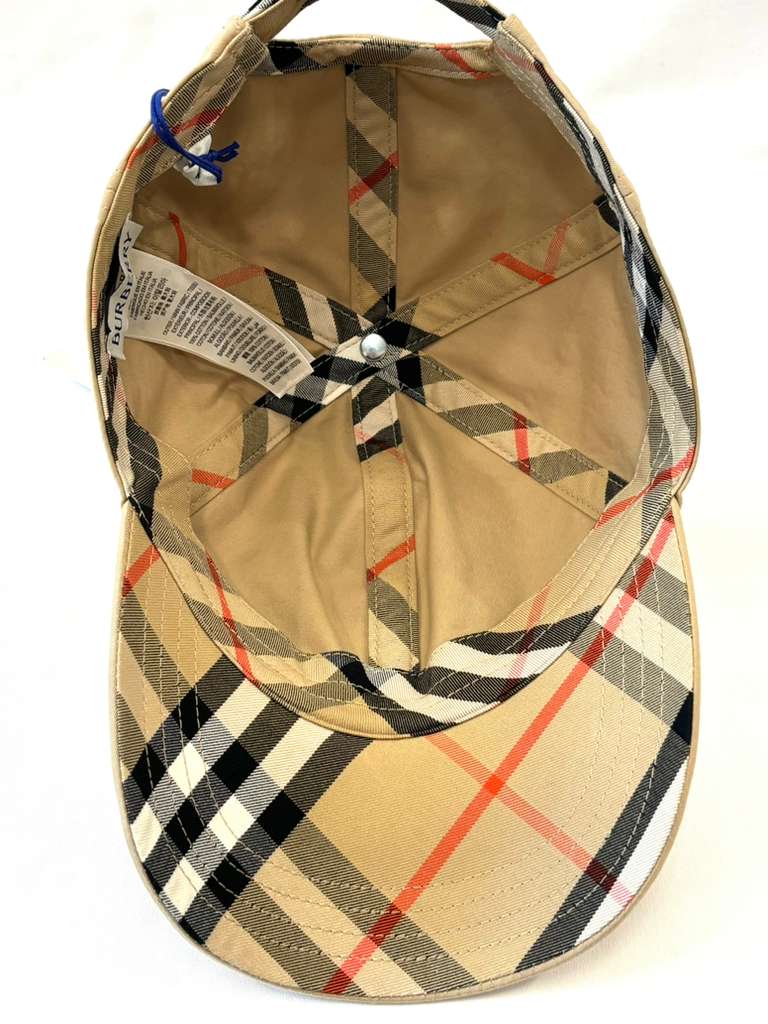 BURBERRY EKD COTTON GABARDINE UNISEX BASEBALL CAP