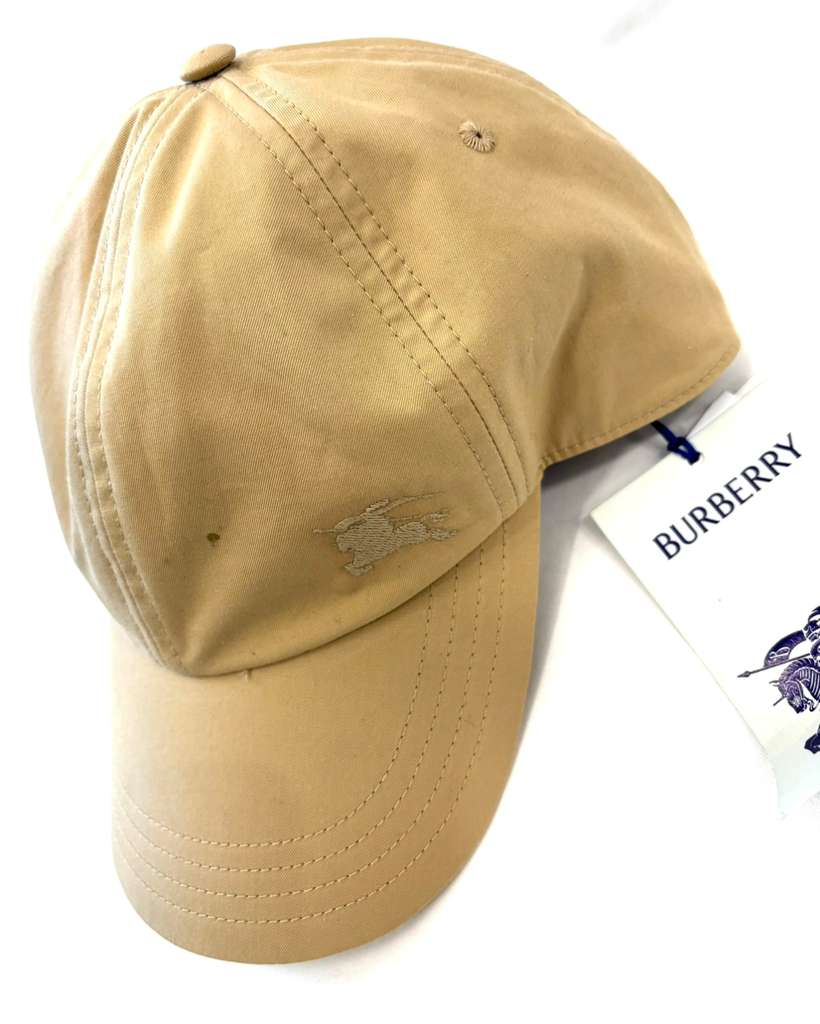 BURBERRY EKD COTTON GABARDINE UNISEX BASEBALL CAP