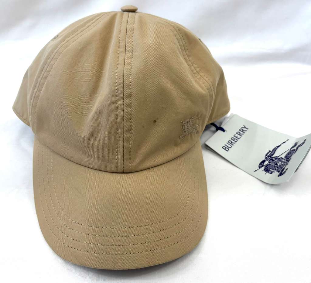 BURBERRY EKD COTTON GABARDINE UNISEX BASEBALL CAP