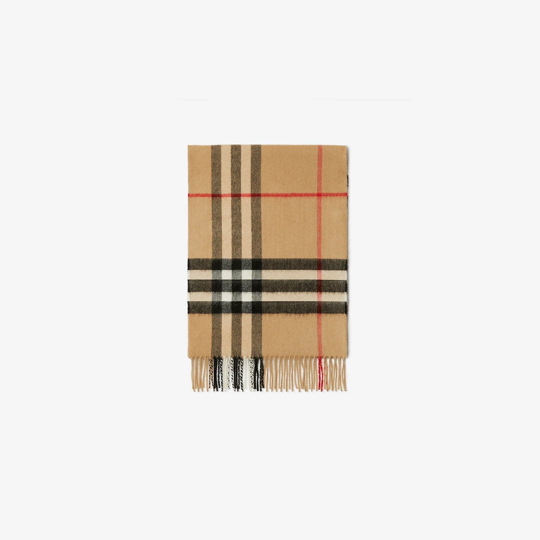 BURBERRY GIANT CHECK CASHMERE SCARF