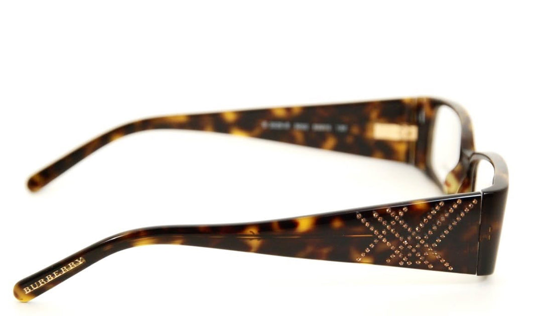 BURBERRY HAVANA TORTOISESHELL WITH CRYSTALS GLASSES