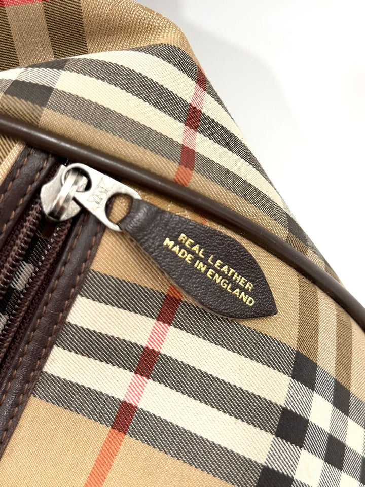 BURBERRY HAYMARKET CHECK EKD BOSTON BAG