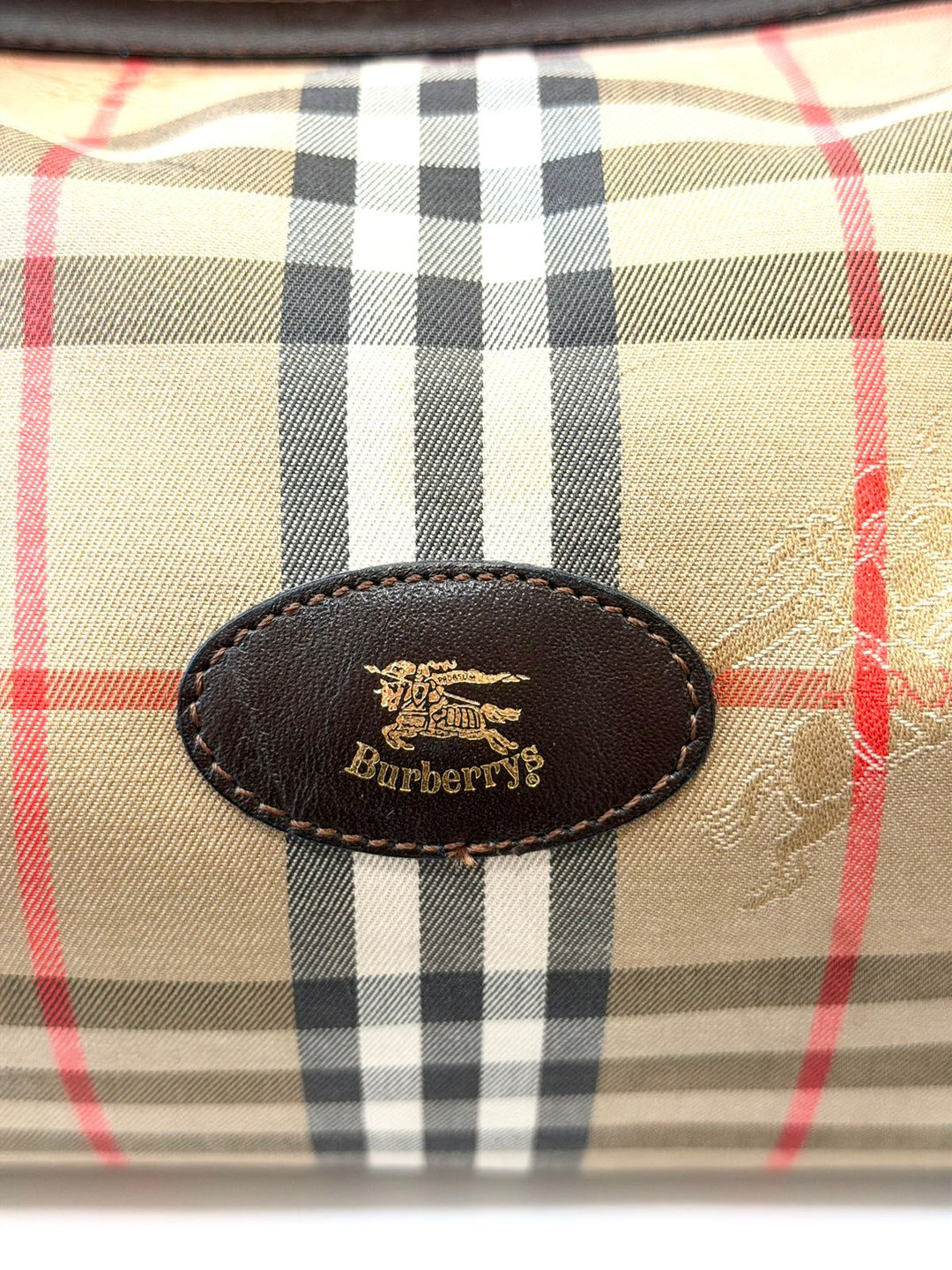 BURBERRY HAYMARKET CHECK EKD BOSTON BAG