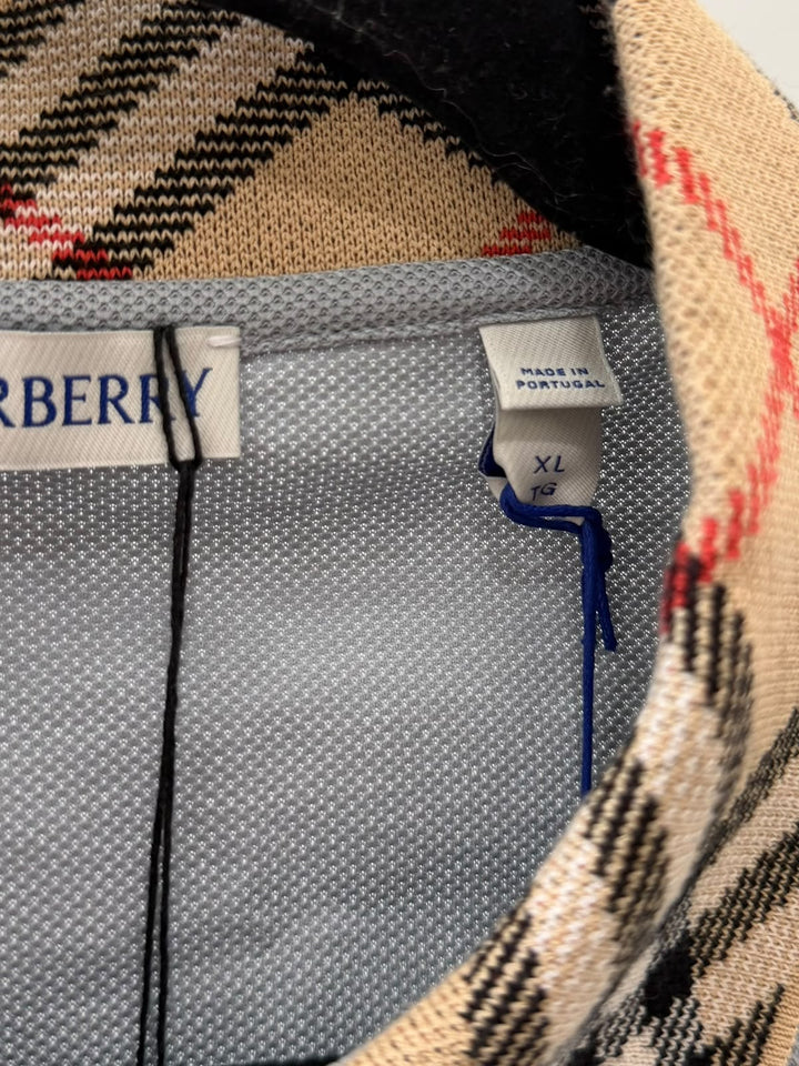 BURBERRY EVAN CHECK-COLLAR MEN&