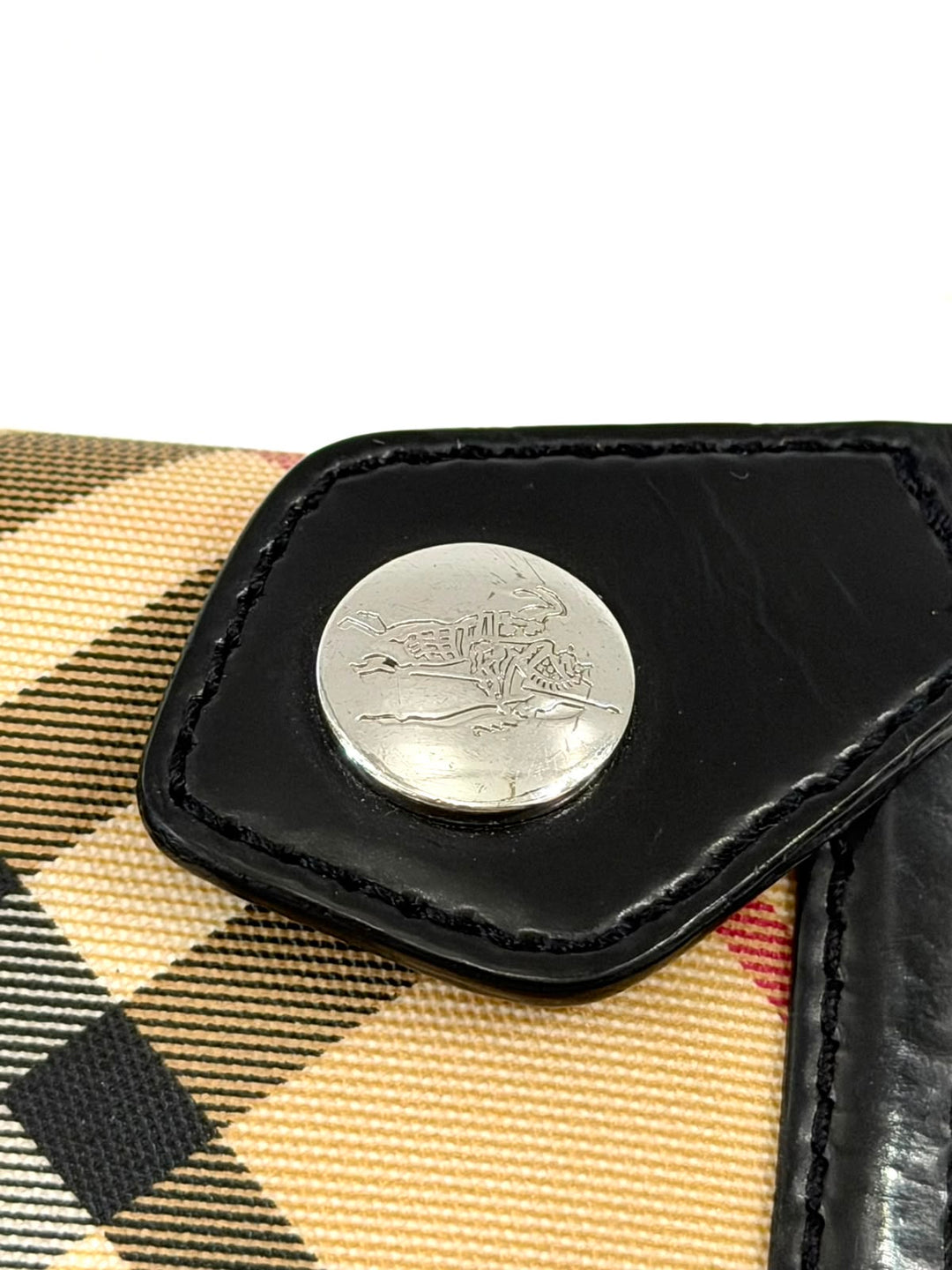 BURBERRY NOVA CHECK CANVAS ZIP-AROUND WALLET