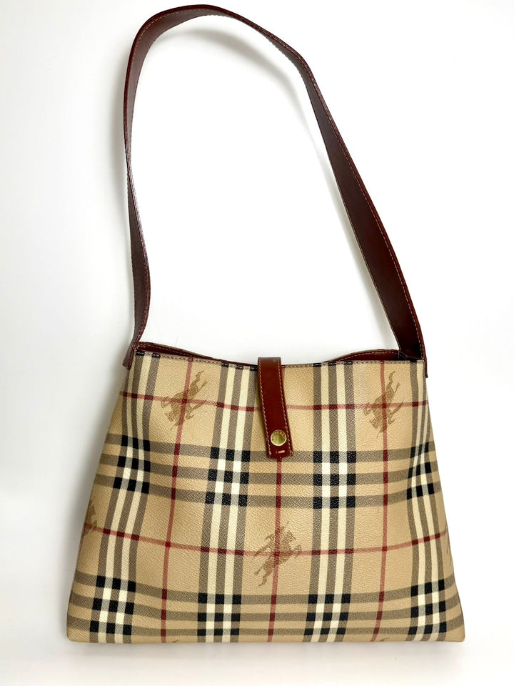 BURBERRY NOVA CHECK SHOULDER BAG