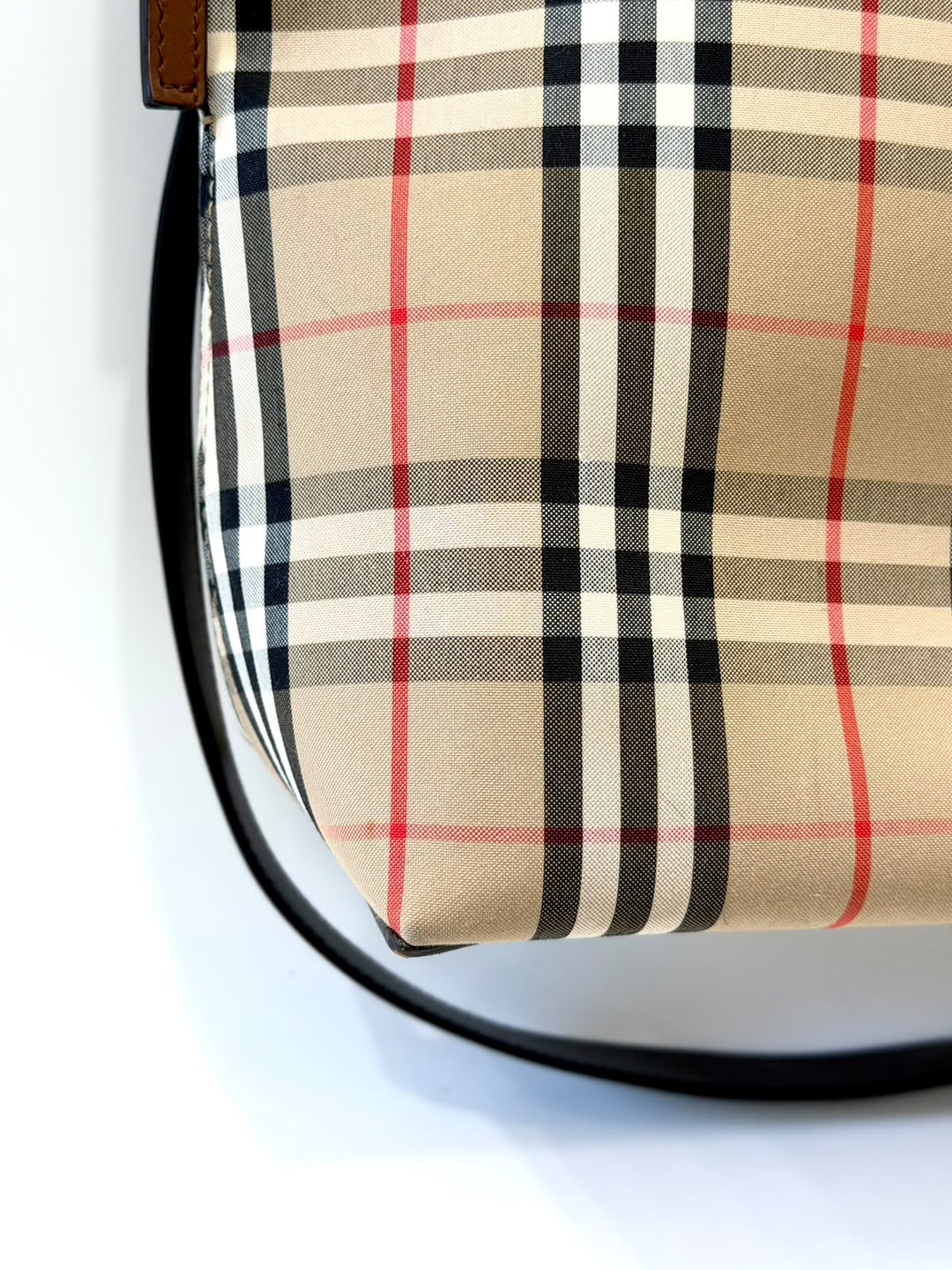 BURBERRY NOVA CHECK SOCIETY TOP HANDLE BAG