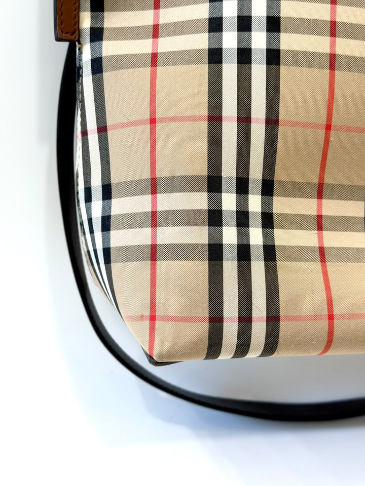 BURBERRY NOVA CHECK SOCIETY TOP HANDLE BAG