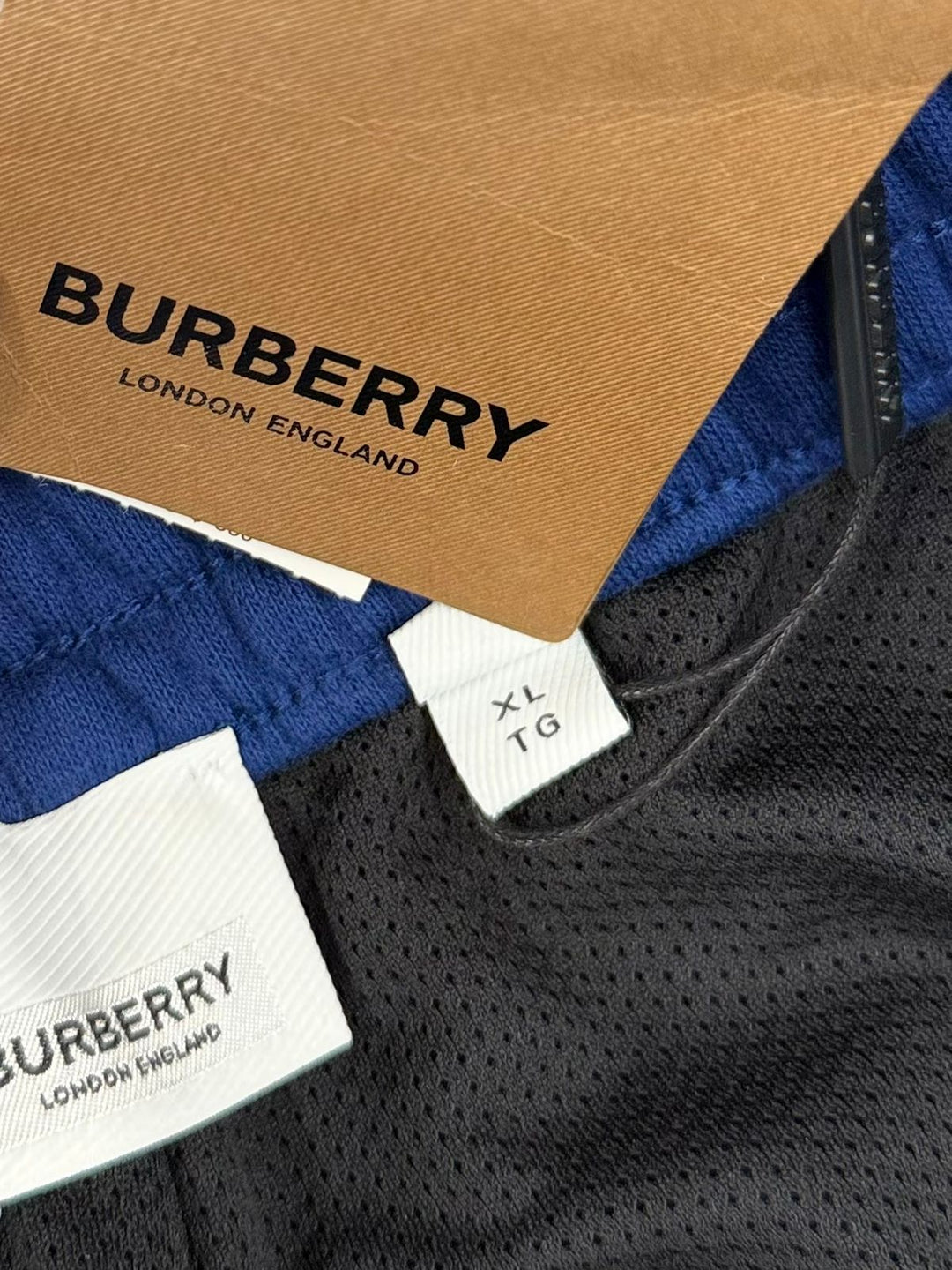 BURBERRY REFLECTIVE SIDEPRINT SHORTS
