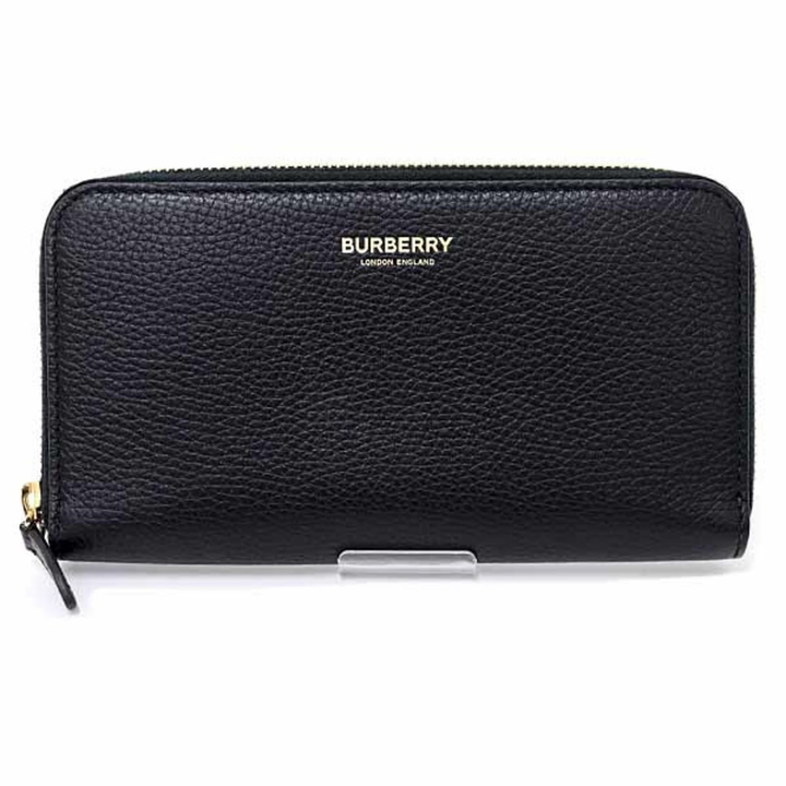 BURBERRY ROUND LONG LEATHER WALLET