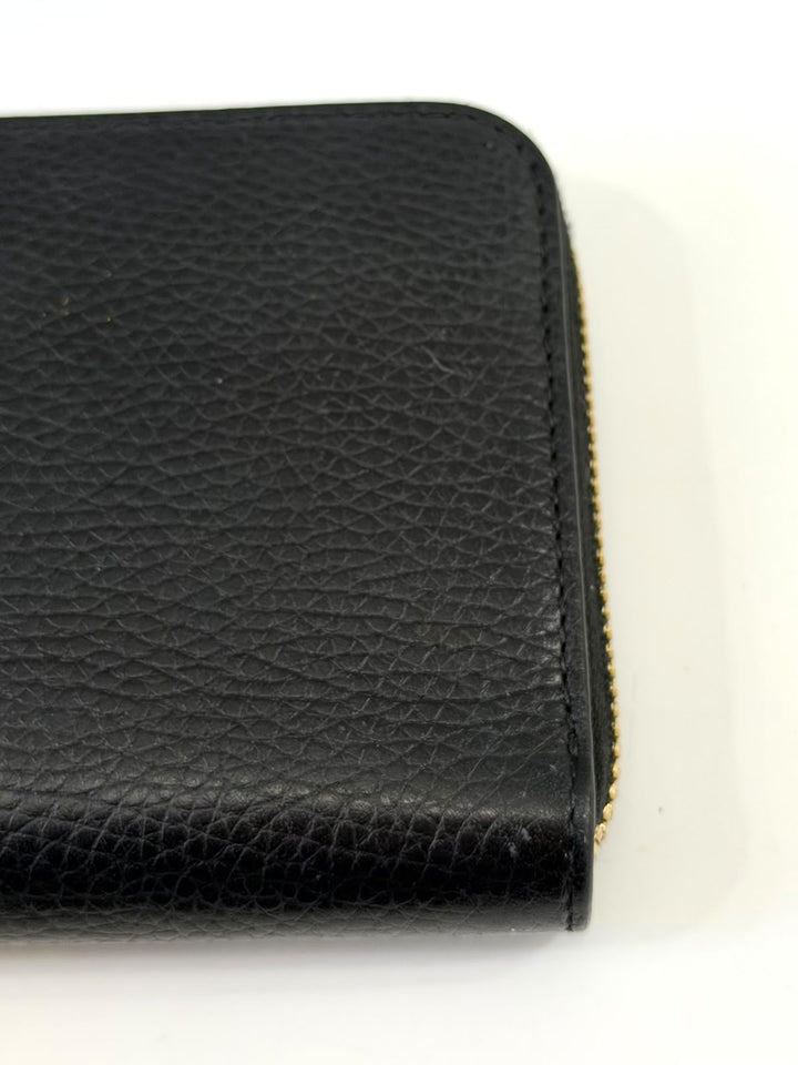 BURBERRY ROUND LONG LEATHER WALLET