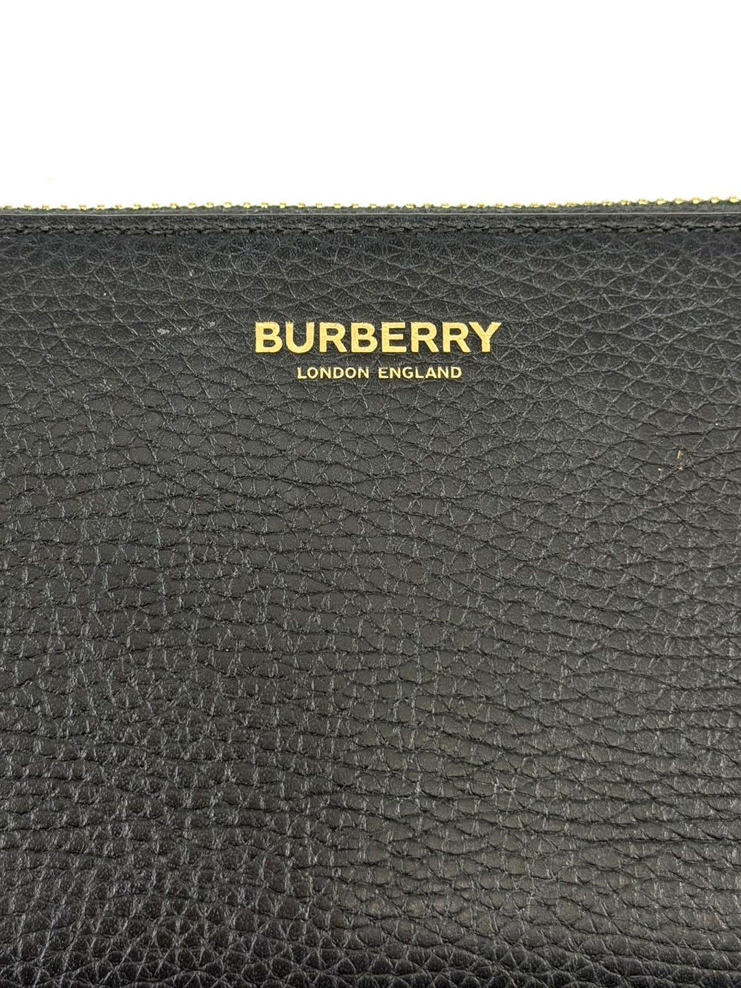 BURBERRY ROUND LONG LEATHER WALLET