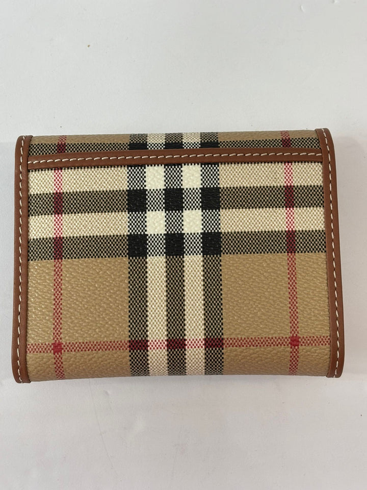 BURBERRY SMALL CHECK FOLDING WALLET