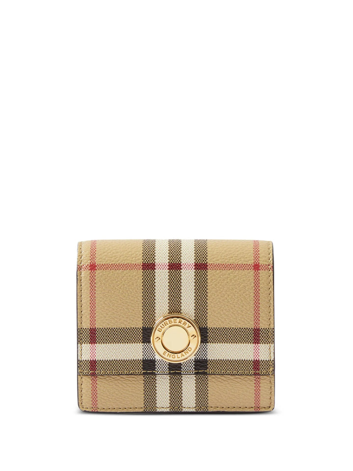 BURBERRY SMALL CHECK FOLDING WALLET