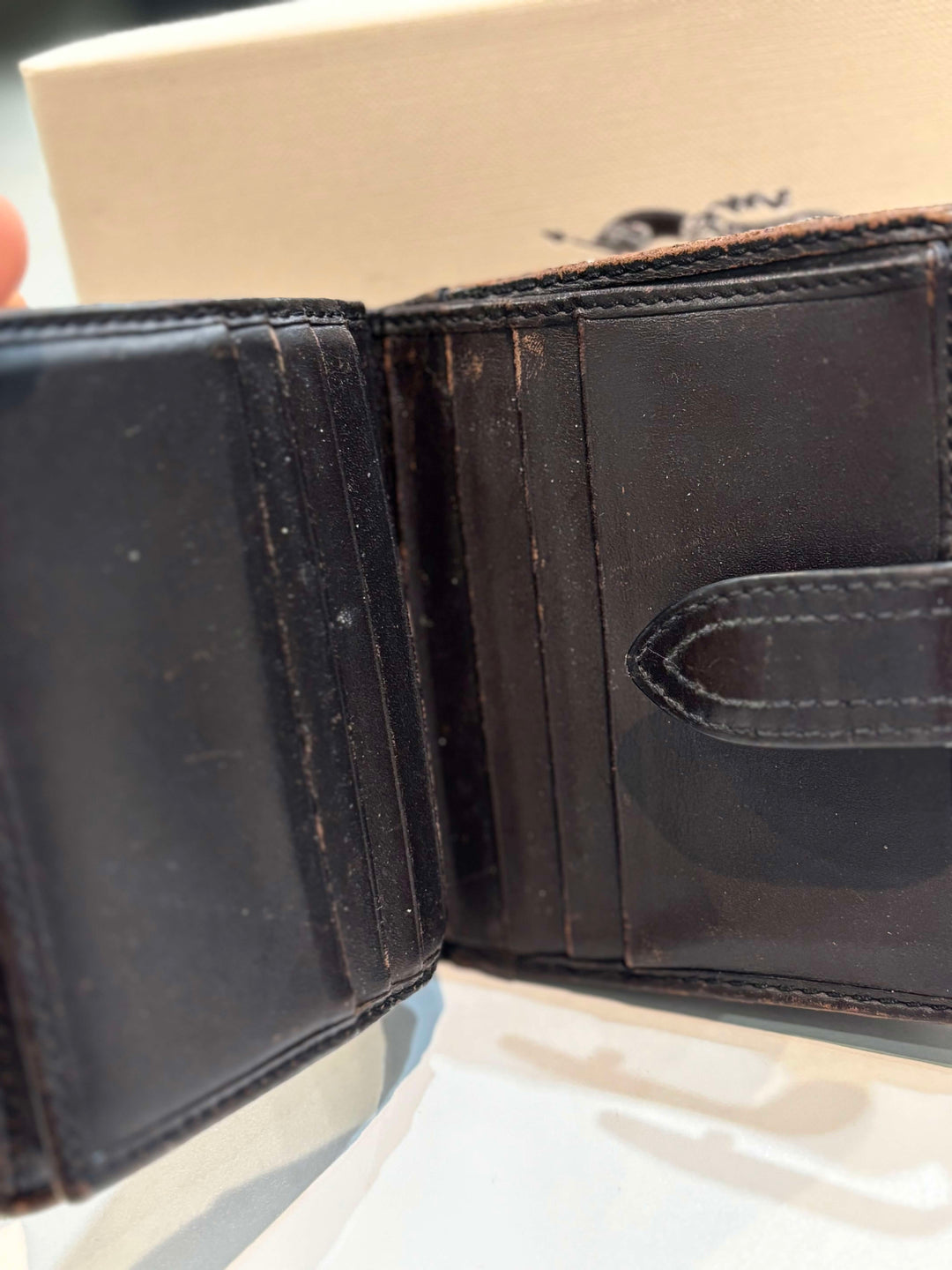 BURBERRY HAYMARKET CHECK EKD BI-FOLD COMPACT WALLET