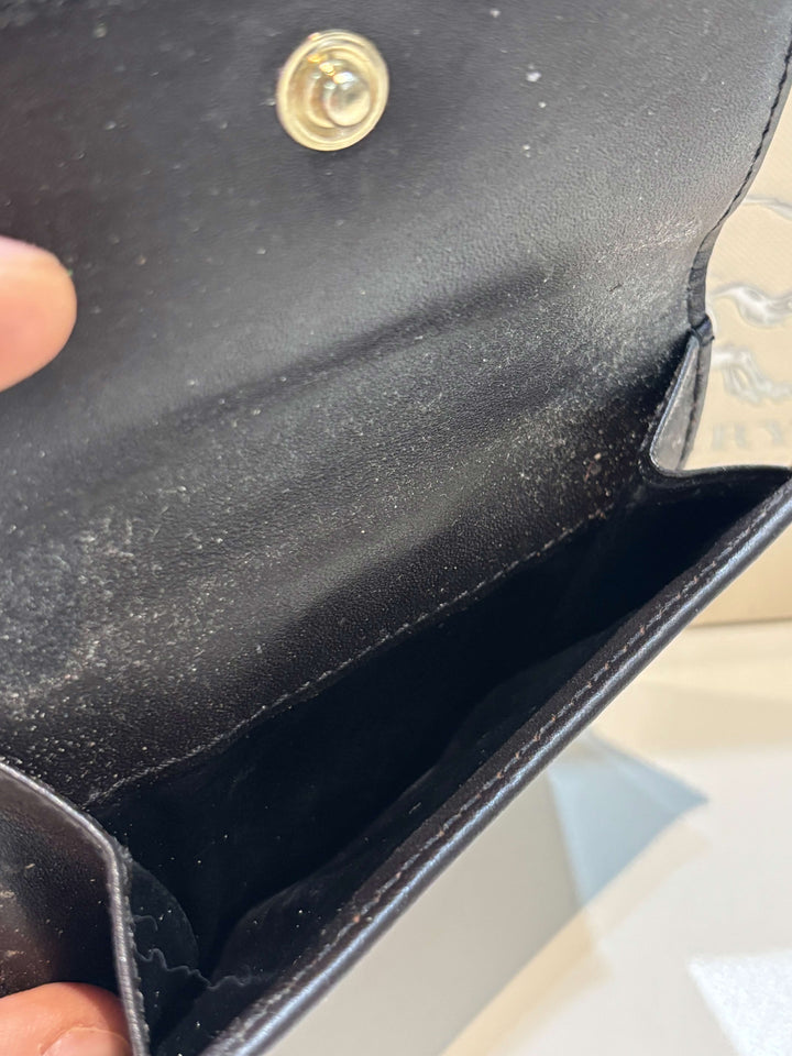 BURBERRY HAYMARKET CHECK EKD BI-FOLD COMPACT WALLET
