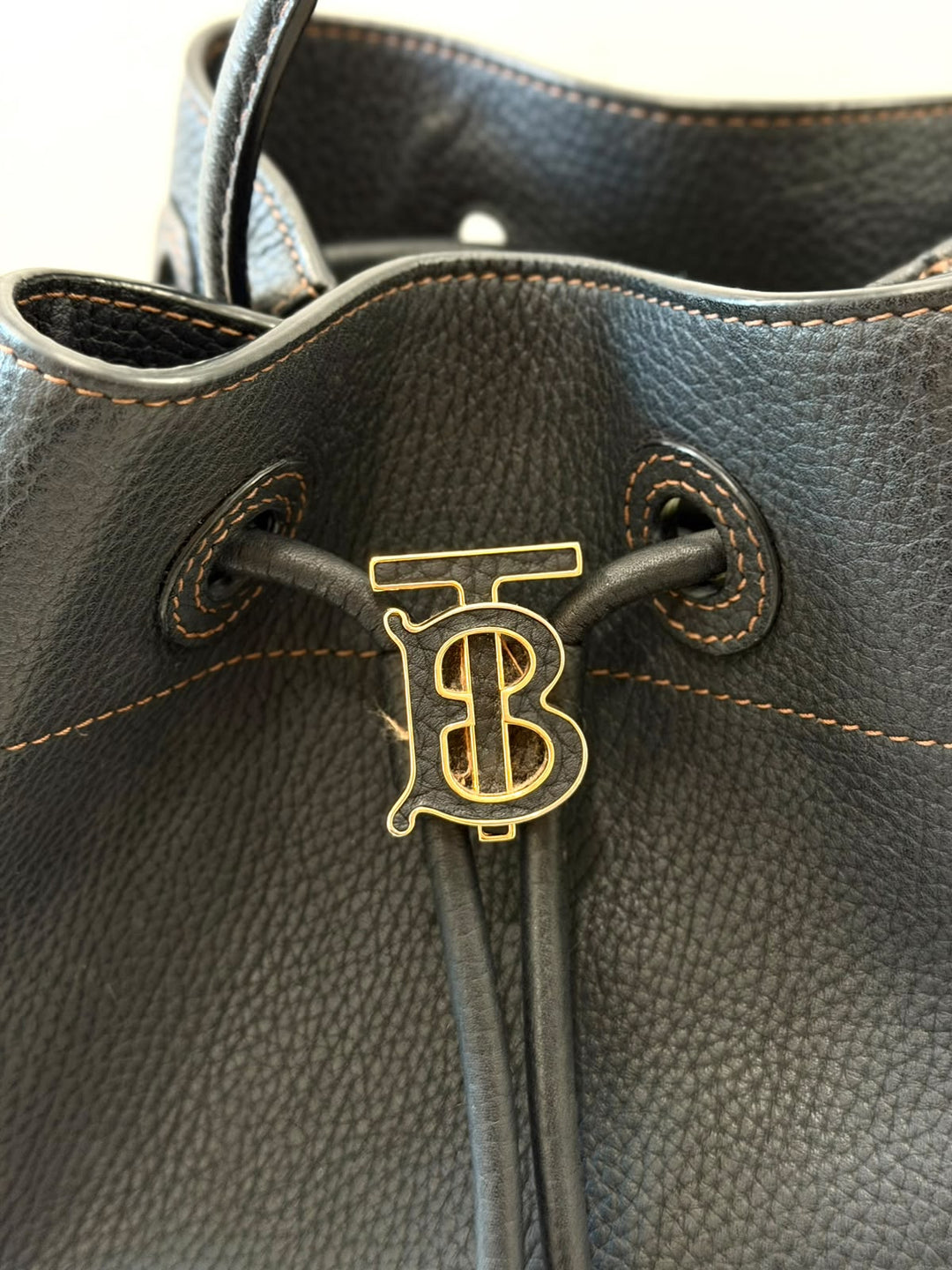 BURBERRY TB MONOGRAM BUCKET BAG