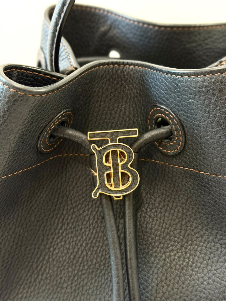 BURBERRY TB MONOGRAM BUCKET BAG