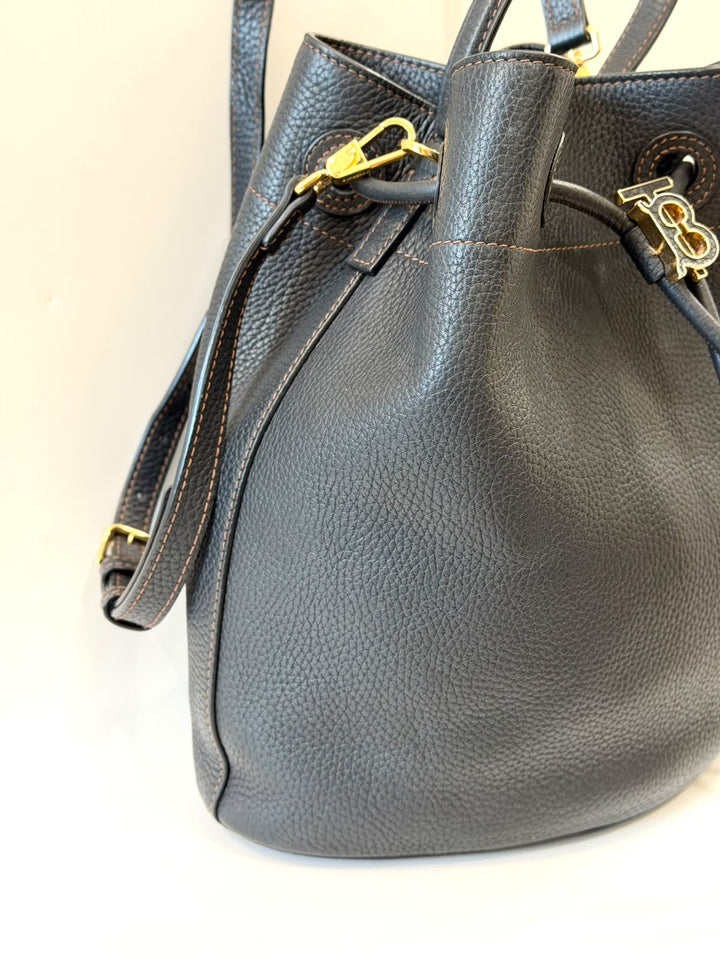 BURBERRY TB MONOGRAM BUCKET BAG