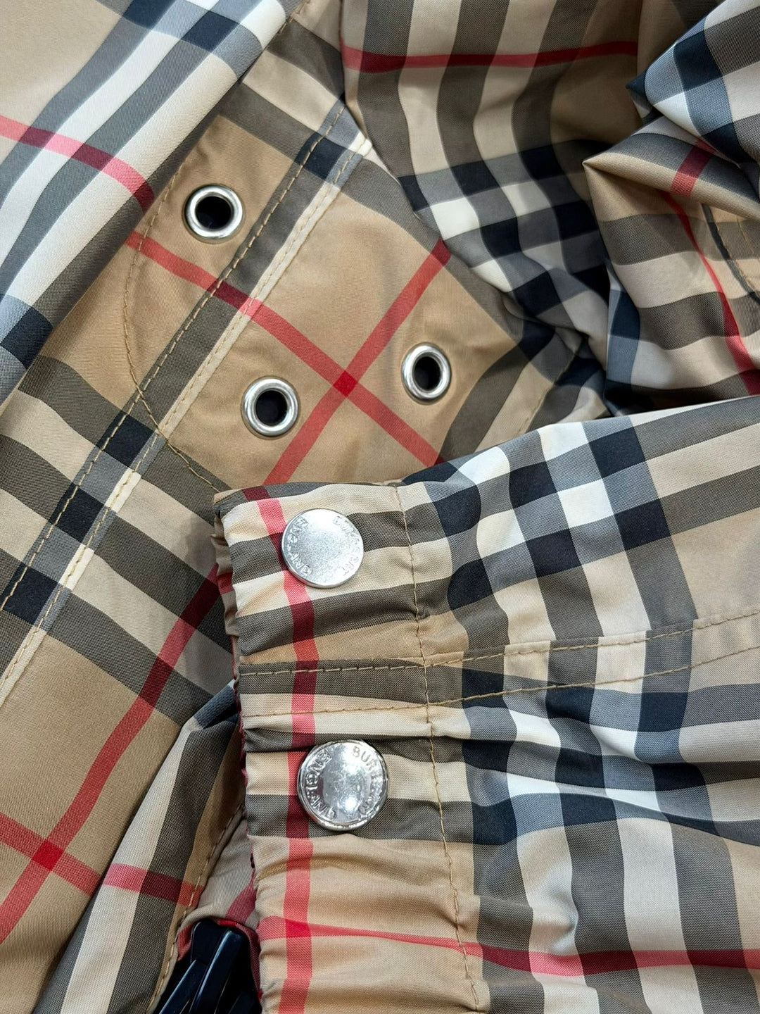 BURBERRY VINTAGE CHECK HOODED JACKET