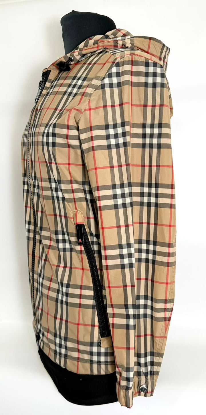 BURBERRY VINTAGE CHECK HOODED JACKET