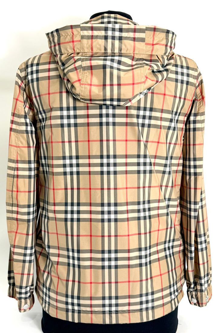 BURBERRY VINTAGE CHECK HOODED JACKET