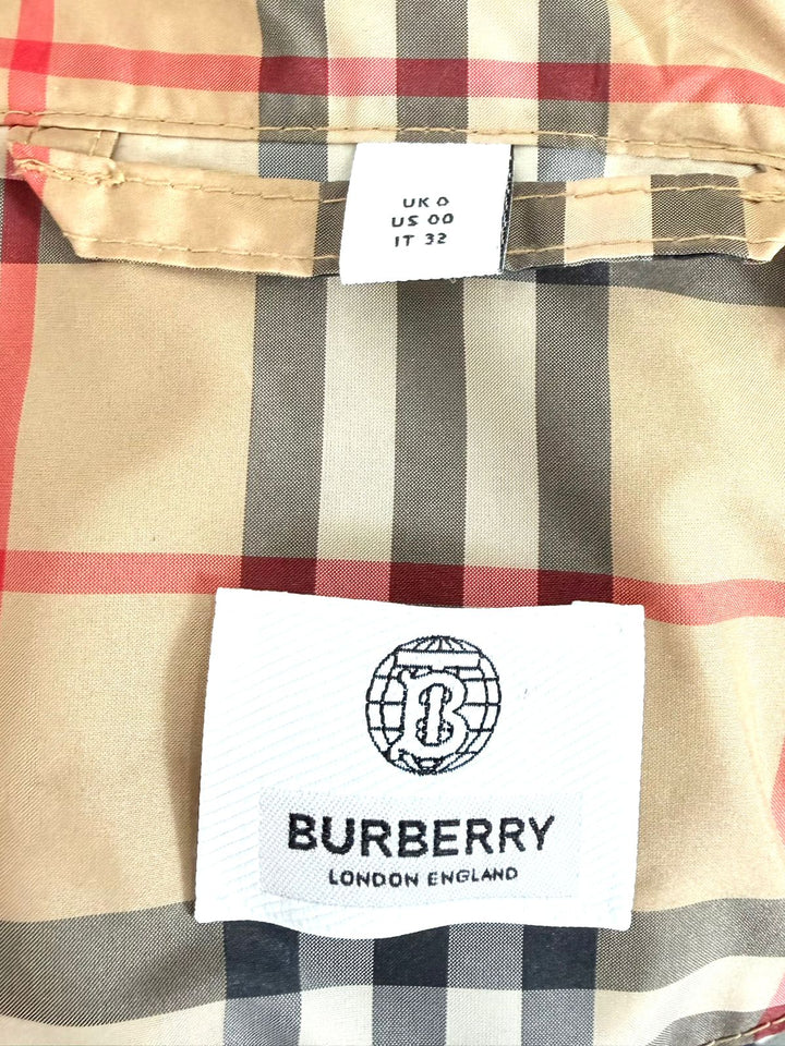 BURBERRY VINTAGE CHECK HOODED JACKET