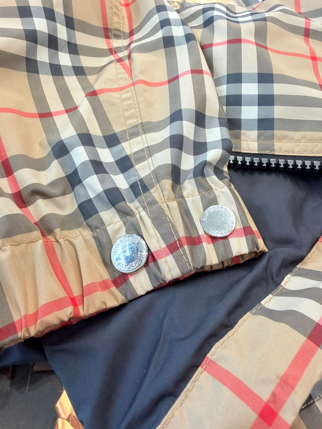 BURBERRY VINTAGE CHECK HOODED JACKET