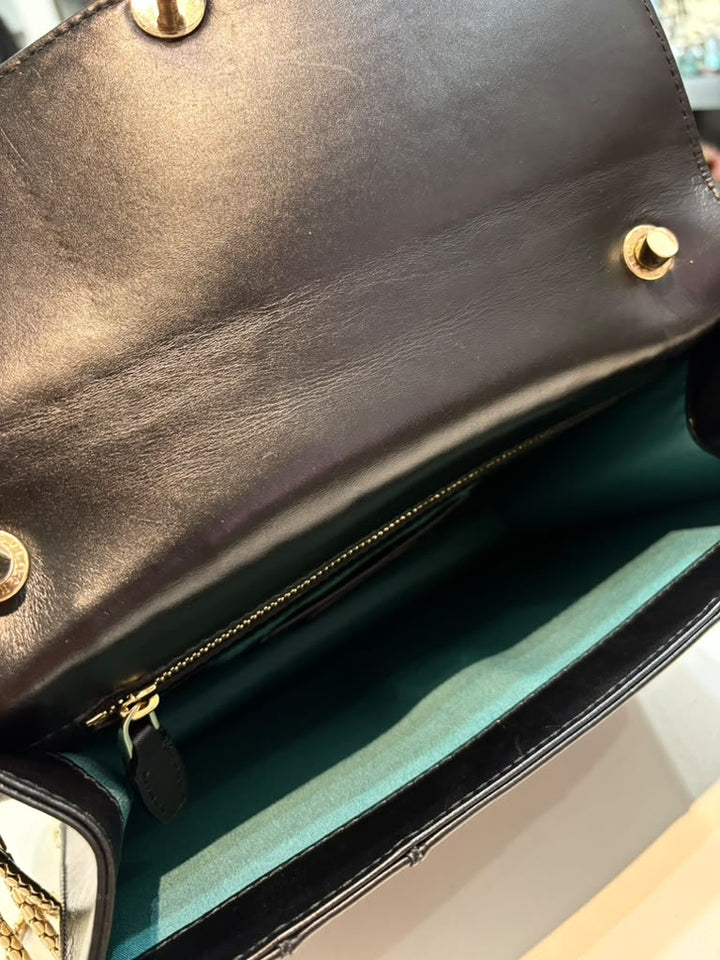 BVLGARI SERPENTI FOREVER CALFSKIN LEATHER CHAIN BAG