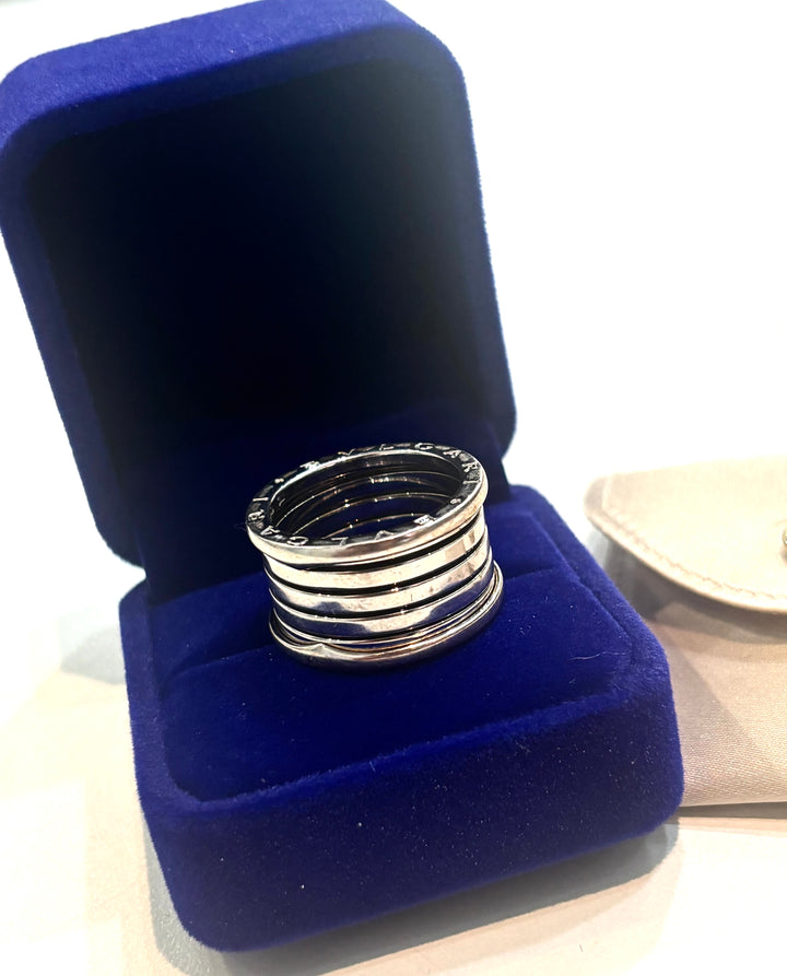 BVLGARI B. ZERO1 18K WHITE GOLD RING