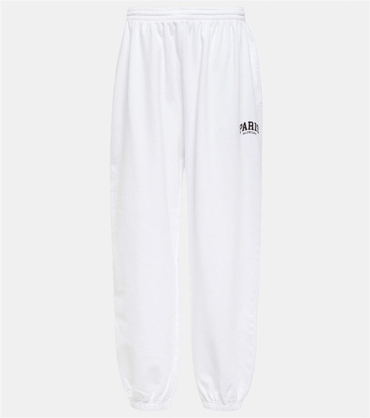 BALENCIAGA CITIES PARIS COTTON SWEATPANTS