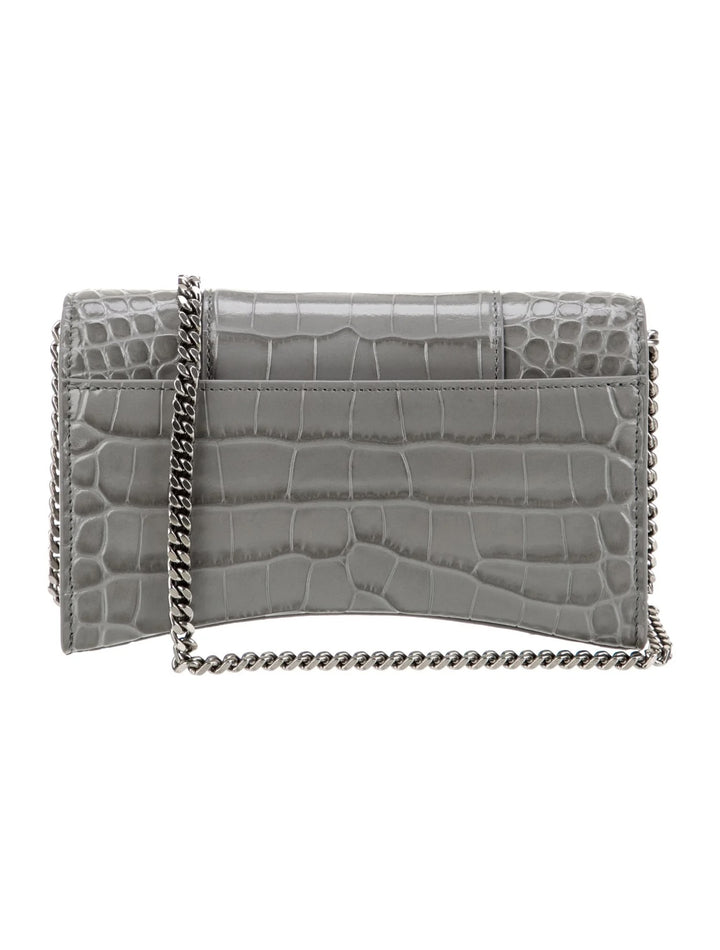 BALENCIAGA CROC EMBOSSED CALFSKIN HOURGLASS WOC