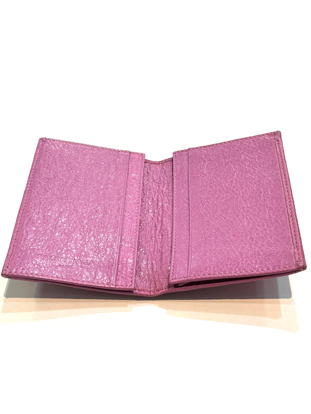 BALENCIAGA LE CITY MOTOCROSS BIFOLD LAMBSKIN LEATHER WALLET