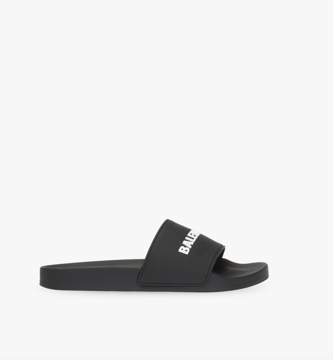 BALENCIAGA RUBBER LOGO POOL SLIDES