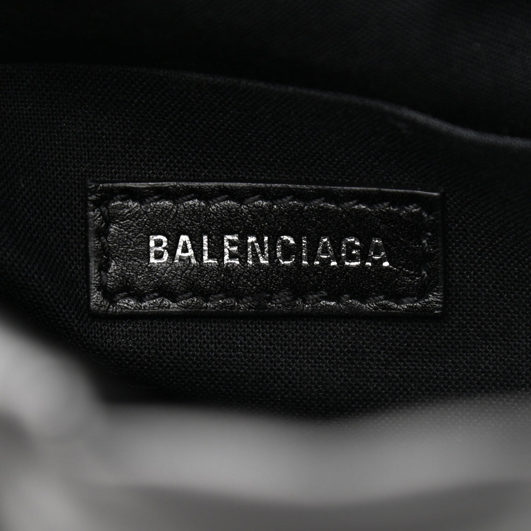 BALENCIAGA B QUILTED NAPPA LEATHER BUCKET BAG